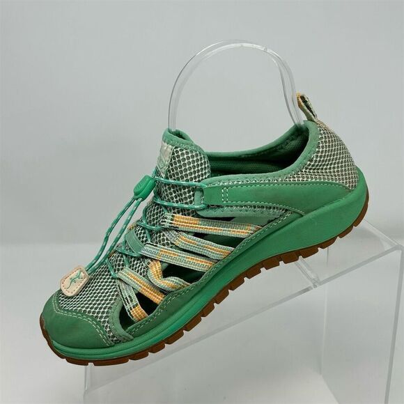 Chaco Kids' Waterproof Hiking Sandals Bright Green Size 4 Closed Toe Summer - Picture 2 of 15